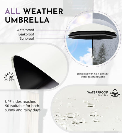 Umbrella Travel Size Mini Umbrella with UPF 100+ UV Rain Protection