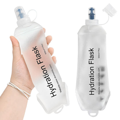 GUYI GYGYL Soft Flask Collapsible Water Bottle for Sports, 250ml White 2pcs