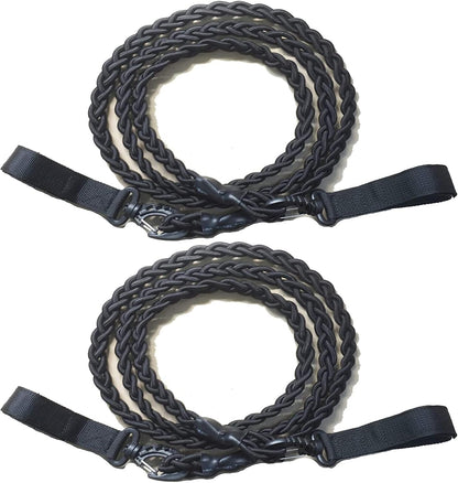 2 Pack Tri-Braided Cord Clothes Line Clothes Drying Rope Travel Clothesline Windproof Clothes Line for Longer Trips Where You Need to do Laundry in Your Room or Camping - No Hanger Needed