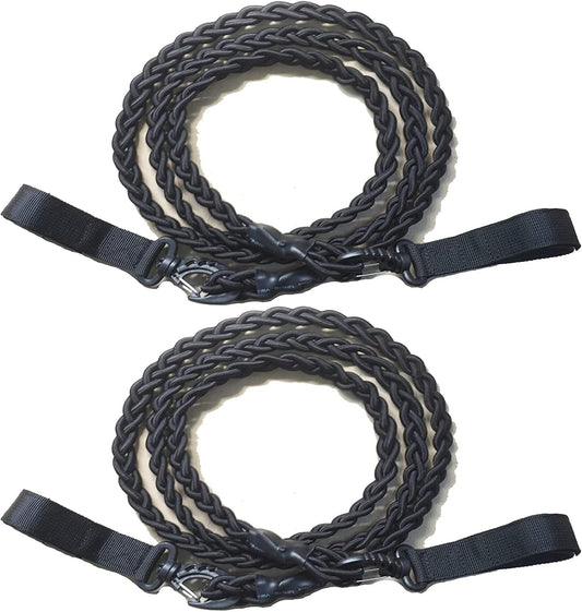 2 Pack Tri-Braided Cord Clothes Line Clothes Drying Rope Travel Clothesline Windproof Clothes Line for Longer Trips Where You Need to do Laundry in Your Room or Camping - No Hanger Needed