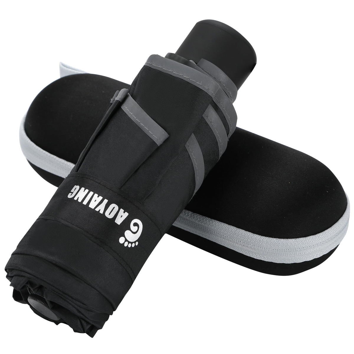 GAOYAING Compact Travel Umbrella with Case Sun&Rain Lightweight Small and Compact Suit for Pocket 34 Inches