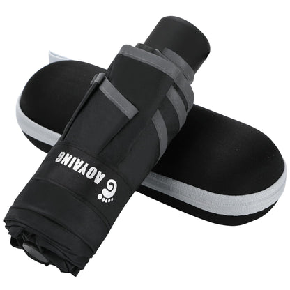 GAOYAING Compact Travel Umbrella with Case Sun&Rain Lightweight Small and Compact Suit for Pocket 34 Inches