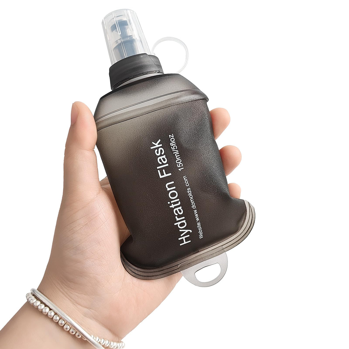 GUYI GYGYL Soft Flask Collapsible Water Bottle for Sports, 250ml White 2pcs