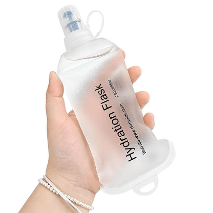 GUYI GYGYL Soft Flask Collapsible Water Bottle for Sports, 250ml White 2pcs