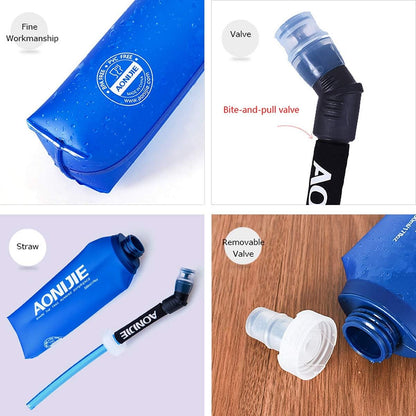 AONIJIE Soft Water Bottle, 2 Pack, 500ml