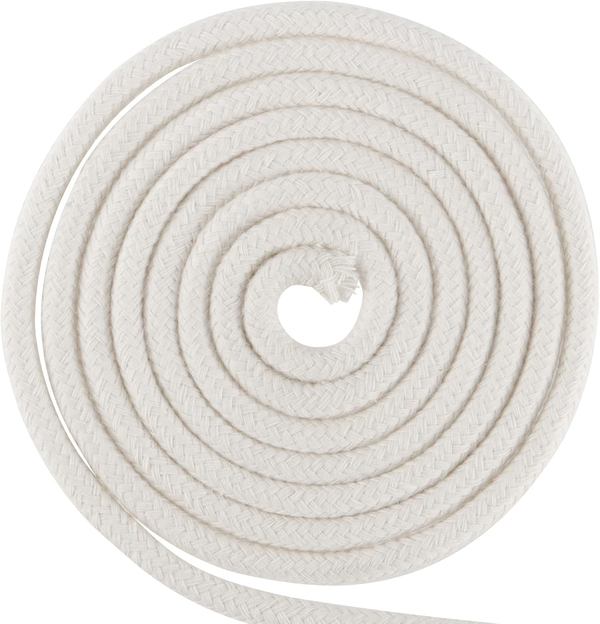 FUNSUEI 2PCS 5/32 Inch 328 Feet White Cotton Clothesline Rope, Cotton Clothesline Cord, Natural Rope for Clothes Hanging, Plant Hanger, Knitting Crafts