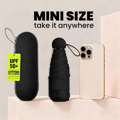 SIEPASA Mini Travel Umbrella, Compact UV Protection Sun & Rain Umbrella