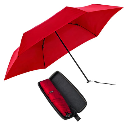Knirps X4U My Clever Companion– 90cm Diameter Windproof Manual Open/Close Umbrella, Small and Compact Design for Travel and All Weather Protection, with Retractable Feature and Travel Case