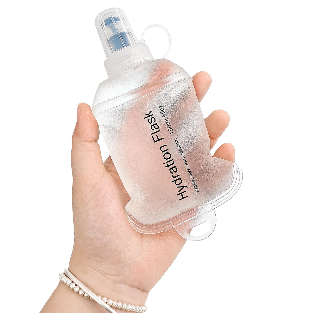 GUYI GYGYL Soft Flask Collapsible Water Bottle for Sports, 250ml White 2pcs