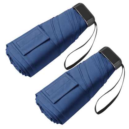 Mini Travel Umbrella, Ultra Waterproof Flat Compact Small for Pocket Purse