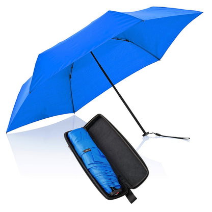 Knirps X4U My Clever Companion– 90cm Diameter Windproof Manual Open/Close Umbrella, Small and Compact Design for Travel and All Weather Protection, with Retractable Feature and Travel Case