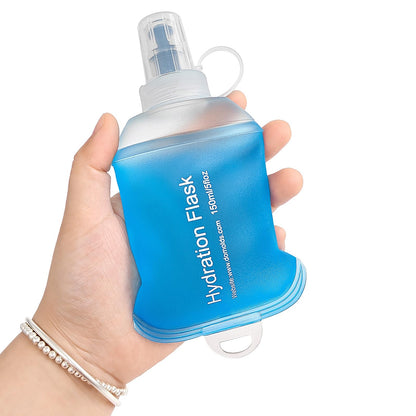 GUYI GYGYL Soft Flask Collapsible Water Bottle for Sports, 250ml White 2pcs
