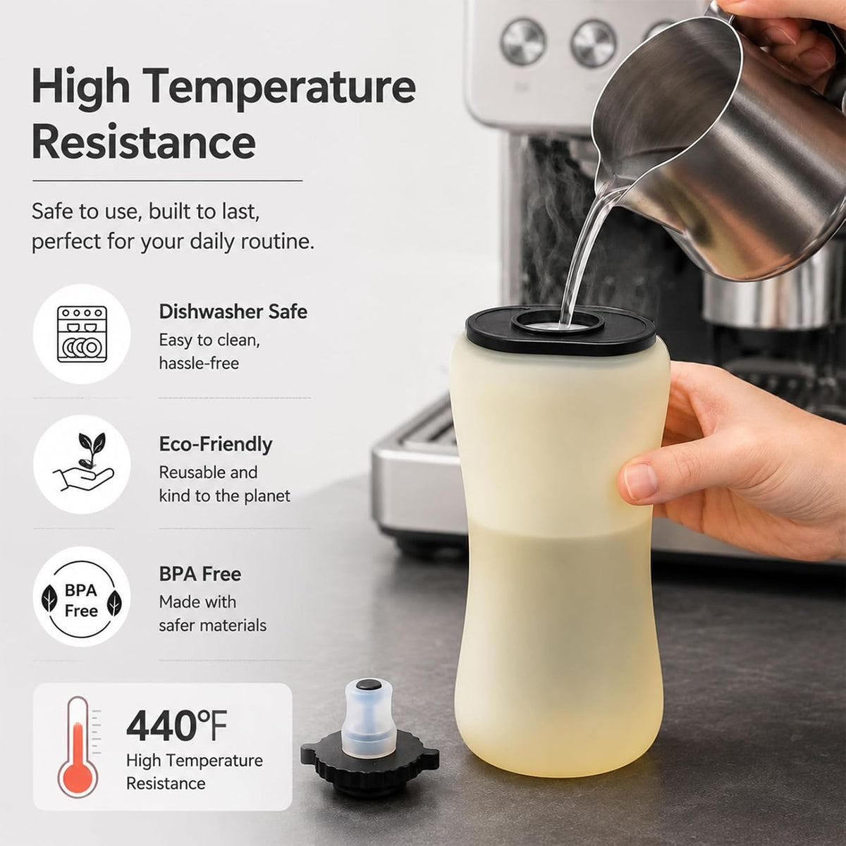 Handheld Running Water Bottle, 11.8OZ Collapsible Water Bottle