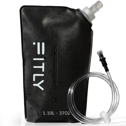 FITLY Soft Flask Running Water Bottle - Collapsible Hydration Flask