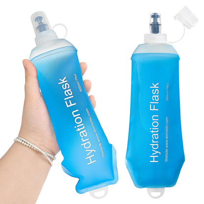 GUYI GYGYL Soft Flask Collapsible Water Bottle for Sports, 250ml White 2pcs