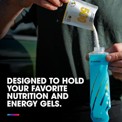 HydraPak SoftFlask Collapsible Nutrition Flask 2-Pack (250ml, Malibu)