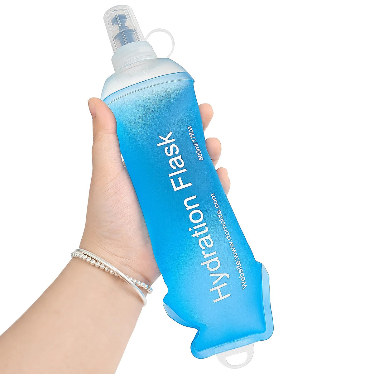 GUYI GYGYL Soft Flask Collapsible Water Bottle for Sports, 250ml White 2pcs