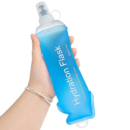 GUYI GYGYL Soft Flask Collapsible Water Bottle for Sports, 250ml White 2pcs
