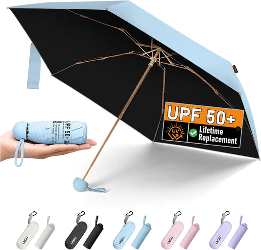 F3 MINI Travel Umbrella with UV Protection, Sun & Rain, 39" Arc