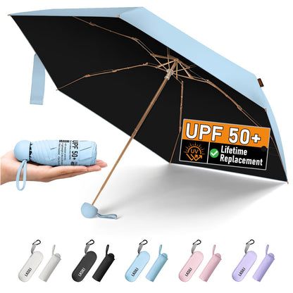 F3 MINI Travel Umbrella with UV Protection, Sun & Rain, 39" Arc
