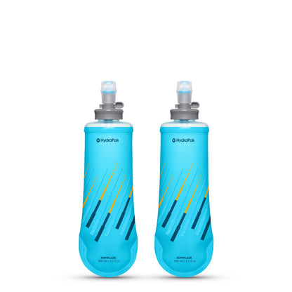 HydraPak SoftFlask Collapsible Nutrition Flask 2-Pack (250ml, Malibu)