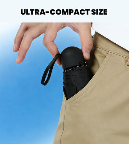 SIEPASA Mini Travel Umbrella, Compact UV Protection Sun & Rain Umbrella