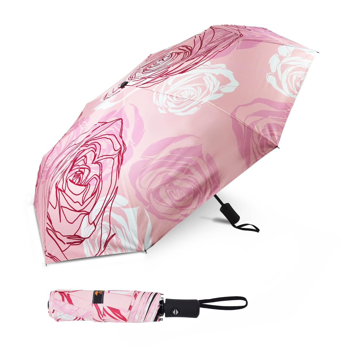 SY COMPACT Travel Umbrella - Windproof Automatic Compact Umbrellas for Rain