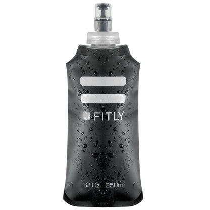 FITLY Soft Flask Running Water Bottle - Collapsible Hydration Flask