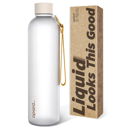 Opard Slim Water Bottle 32oz, Dishwasher Safe Plastic Water Bottle BPA-Free, Leakproof Screw Top, Forest Green, Reusable for Travel School Sport Gym Hiking