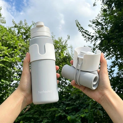Nefeeko Collapsible Water Bottle, BPA Free 26oz Silicone Water Bottles