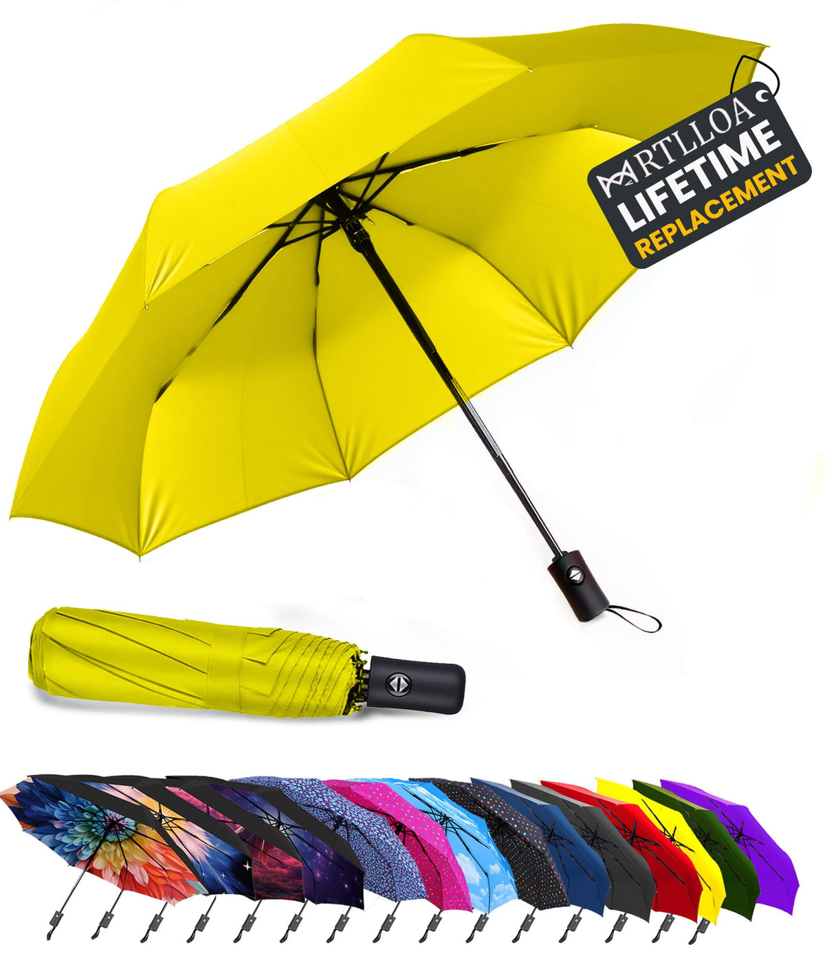 MRTLLOA Travel Essentials Mini/Compact Umbrella for Purse
