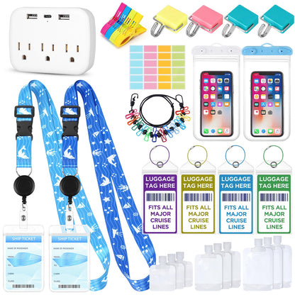 Cruise Essentials 2026,FACULX Cruise Must Haves Kit Luggage Tags