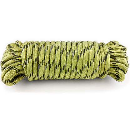 Wellmax 3/8 Nylon Rope, 50ft Diamond Braid, Green