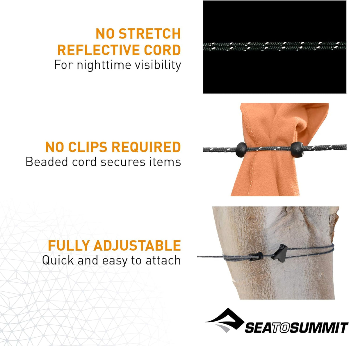 Sea to Summit Travel System: Clothesline and Clear Zip Pouch with Travel Bottles, TSA Approved