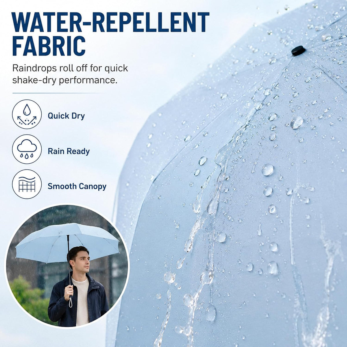 Mini Travel Umbrella with UPF 50+ UV Protection