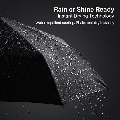 Mini Travel Umbrella UPF 50 Compact Folding Parasol for Sun