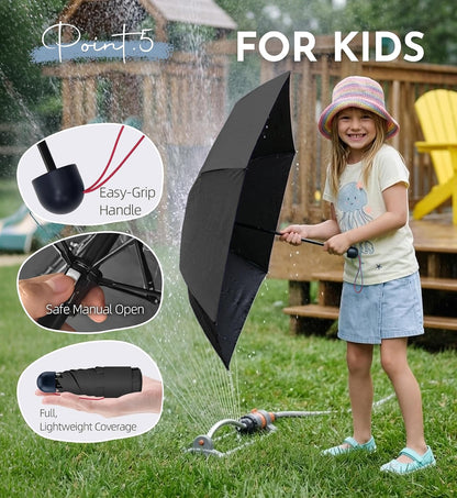 Mini Umbrella for Travel UPF 100+ UV Sun Compact for Purse Backpack
