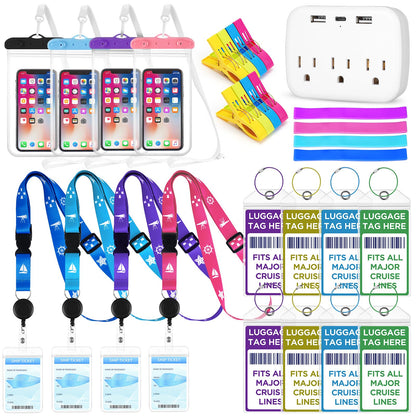 Cruise Essentials 2026,FACULX Cruise Must Haves Kit Luggage Tags