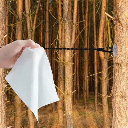 2 Pcs Retractable Travel Clothesline with Clips and Hooks, Polyester