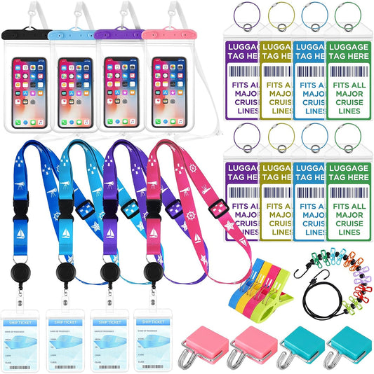 Cruise Essentials 2026,FACULX Cruise Must Haves Kit Luggage Tags