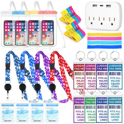 Cruise Essentials 2026,FACULX Cruise Must Haves Kit Luggage Tags