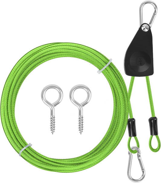 20FT Retractable Travel Clothesline, Outdoor Clothesline Drying