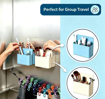 Cruise Essentials 2026 Magnetic Holder 2 Pack with Travel Clothesline