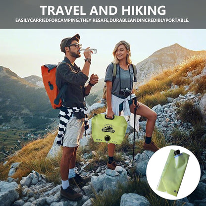 Camping Water Container, Collapsible 2 Gallon Water Jug with Spout BPA-free